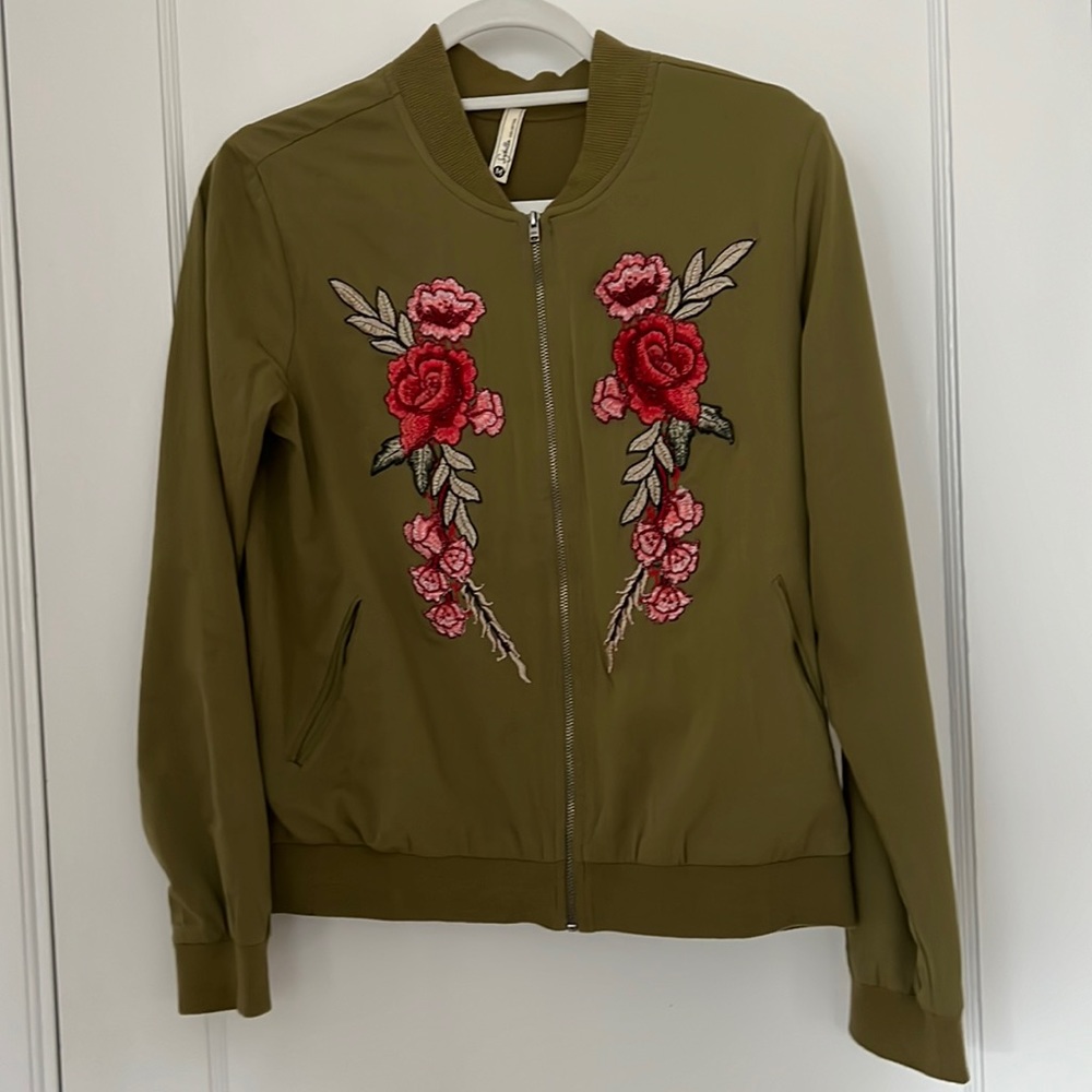 Embroidered Bomber Jacket